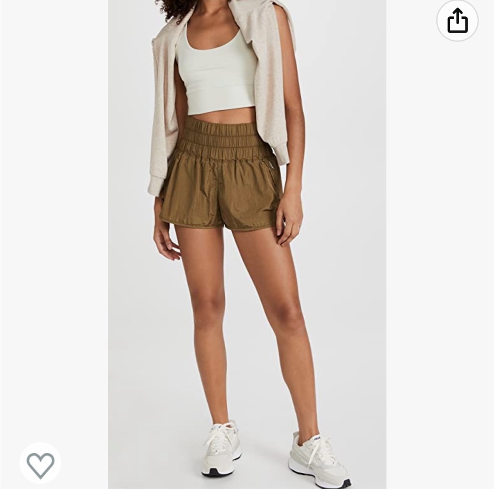 Free People Way Home Shorts in Army
